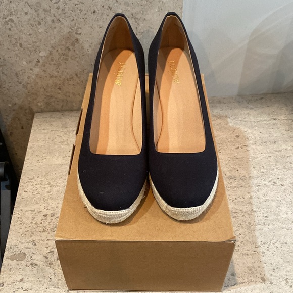 J. Crew Canvas Espadrille Wedges - Picture 7 of 14